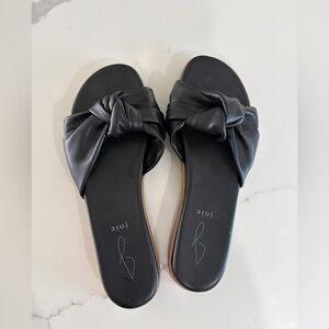 Joie Elegant Black Knotted Slides